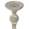 Vickerman 13" White Candlestick Polyresin Image 1