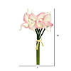 Vickerman 14'' Artificial Pink Calla Lily. Eight stems per pack. Image 2