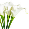 Vickerman 14'' Artificial White Calla Lily. Eight stems per pack. Image 2