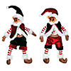 Vickerman 14" Holly Jolly Christmas Collection Mouse Doll, Pack of 2 Image 1