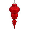 Vickerman 14" Red Shiny Finial Ornament Image 1