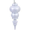 Vickerman 14" Silver Shiny Finial Ornament Image 1