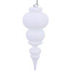 Vickerman 14" White Shiny Finial Ornament Image 1
