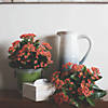 Vickerman 15" Artificial Orange Kalanchoe Bush Image 1