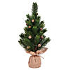 Vickerman 15" Spruce Sapling Artificial Christmas Tree, Unlit, Pack of 2 Image 1