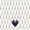 Vickerman 150 Blue Wide Angle LED Single Mold Christmas Net Light Set, Brown Wire Image 1