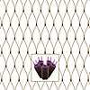 Vickerman 150 Purple Wide Angle LED Single Mold Christmas Net Light Set, Brown Wire Image 1