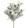 Vickerman 16" Artificial Green Flocked Dusty Miller Bush, Set of 2 Image 1