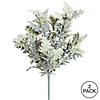 Vickerman 16" Artificial Green Flocked Dusty Miller Bush, Set of 2 Image 2