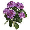 Vickerman 17.5" Artificial Lavender Polyester Hydrangea Bush Image 1