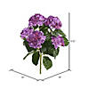Vickerman 17.5" Artificial Lavender Polyester Hydrangea Bush Image 2