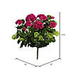 Vickerman 17.5" Artificial Purple Polyester Geranium Bush Image 2