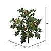 Vickerman 18" Artificial Green Oak Spray. Includes 3 sprays per pack. Image 2