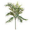 Vickerman 18" Artificial Mixed Fern Cedar Spray Includes 6 sprays per pack Image 1