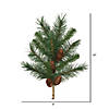 Vickerman 18" Cheyenne Pine Artificial Christmas Spray. Includes 6 sprays per pack. Image 2