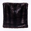 Vickerman 18" Proper 18" Cocoa Mink FauProper Fur Pillow. It's Fully Lined, and has a Zipper Closure. Image 1