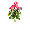 Vickerman 19 5" Artificial Coral Geranium Bush. Image 1