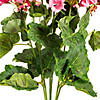 Vickerman 19 5" Artificial Coral Geranium Bush. Image 3