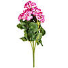 Vickerman 19.5" Artificial Light Pink Geranium Bush. Image 1