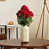 Vickerman 19.5" Artificial Red Geranium Bush. Image 1