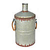 Vickerman 19.5" Rustic Metal Container with Handles Image 1