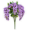 Vickerman 19" Artificial Lavender Wisteria Bush Image 1
