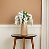 Vickerman 19 " Artificial White Wisteria Bush. Image 1