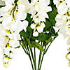 Vickerman 19 " Artificial White Wisteria Bush. Image 3