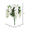 Vickerman 19 " Artificial White Wisteria Bush. Image 4