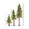 Vickerman 2' 3' 4' Natural Alpine Tree Set with Warm White Lights Image 1