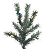 Vickerman 2' 3' 4' Natural Bark Alpine Artificial Christmas Tree Set, Clear Dura-lit Lights Image 2