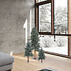 Vickerman 2' 3' 4' Natural Bark Alpine Artificial Christmas Tree Set, Unlit Image 3