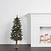 Vickerman 2' 3' 4' Natural Bark Alpine Artificial Christmas Tree Set, Warm White Dura-lit LED Lights Image 4