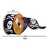 Vickerman 2.5" x 10 Yards Black and White Skull Ribbon Image 2