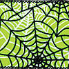 Vickerman 2.5" x 10 Yards Green and Black Spider Web Ribbon Image 1