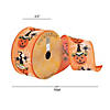 Vickerman 2.5" x 10 Yards Orange Pumpkin, Spider and Web Dupion Ribbon Image 1