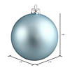 Vickerman 2.75" Baby Blue Matte Ball Ornament, 12 per Bag Image 2