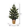 Vickerman 2' Bryson Spruce Artificial Christmas Tree, Dura-Lit&#174; LED Warm White Mini Lights Image 4