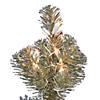 Vickerman 2' Champagne Tinsel Tree with Clear Lights Image 1