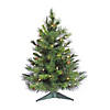 Vickerman 2' Cheyenne Pine Artificial Christmas Tree, Clear Dura-Lit&#174; Mini Lights Image 1