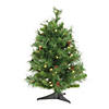 Vickerman 2' Cheyenne Pine Christmas Tree with Warm White LED Lights Image 1