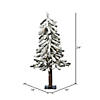 Vickerman 2' Flocked Alpine Christmas Tree with Clear Lights Image 3