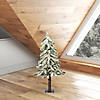 Vickerman 2' Flocked Alpine Christmas Tree with Warm White LED Lights Image 2