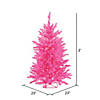 Vickerman 2' Hot Pink Christmas Tree with Pink LED Lights Image 2