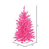 Vickerman 2' Hot Pink Christmas Tree with Pink Lights Image 2