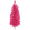 Vickerman 2' Pink Pencil Christmas Tree with Pink Lights Image 1