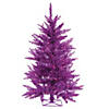 Vickerman 2' Purple Christmas Tree with Purple LED Lights Image 1