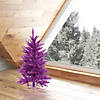 Vickerman 2' Purple Christmas Tree with Purple LED Lights Image 3
