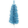 Vickerman 2' Sky Blue Pencil Christmas Tree with Blue LED Lights Image 1