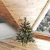 Vickerman 2' Snow Tipped Pine and Berry Christmas Tree with Clear Lights Image 4